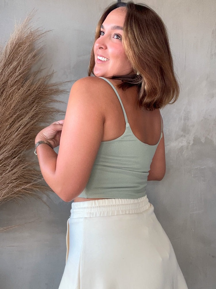 Erin Olive Basic Top