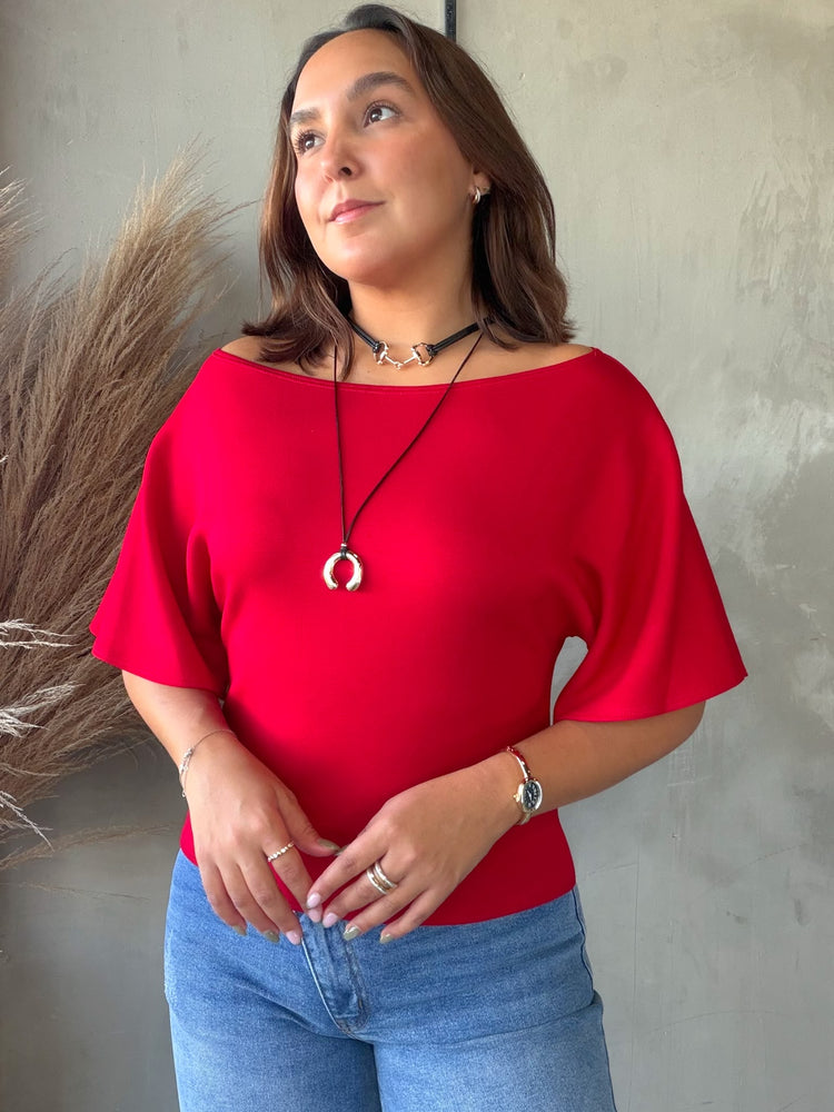 Vivienne Red Blouse