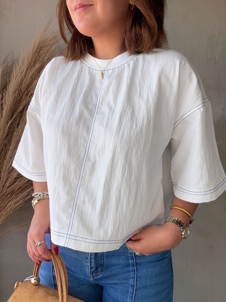 Fatima Stitch Detail Top