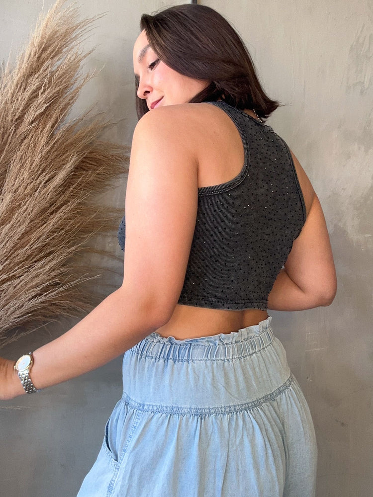 Beth Black Tank Top