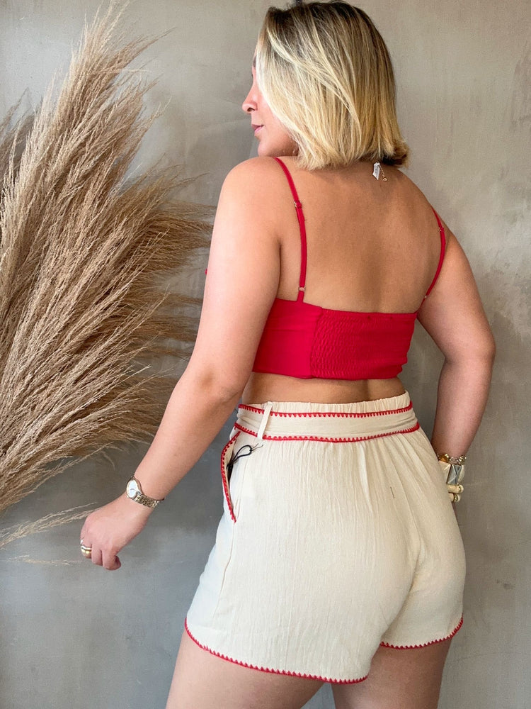 Parker Ivory Shorts