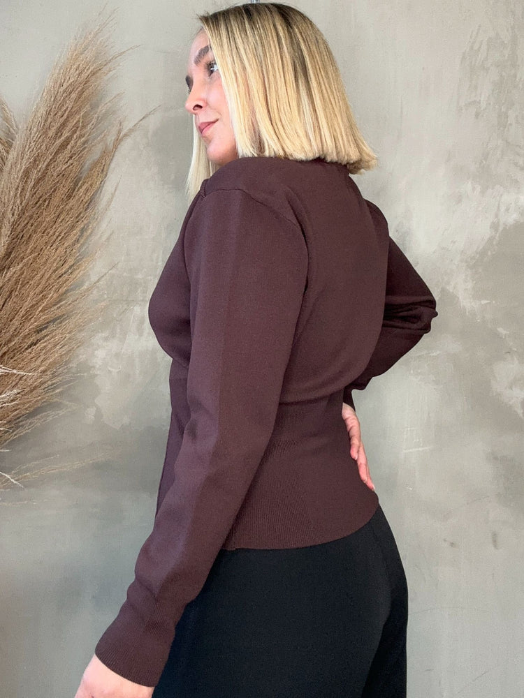 FINAL SALE - Lillian Chocolate Sweater