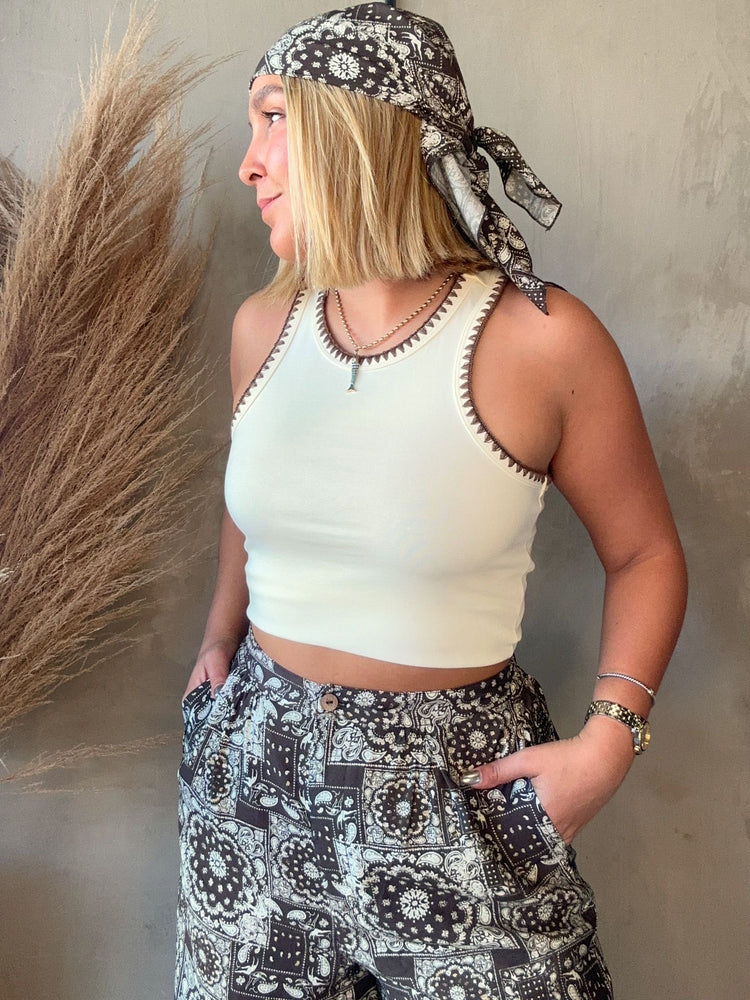 FINAL SALE - Dalila Boho Palazzo & Scarf Set