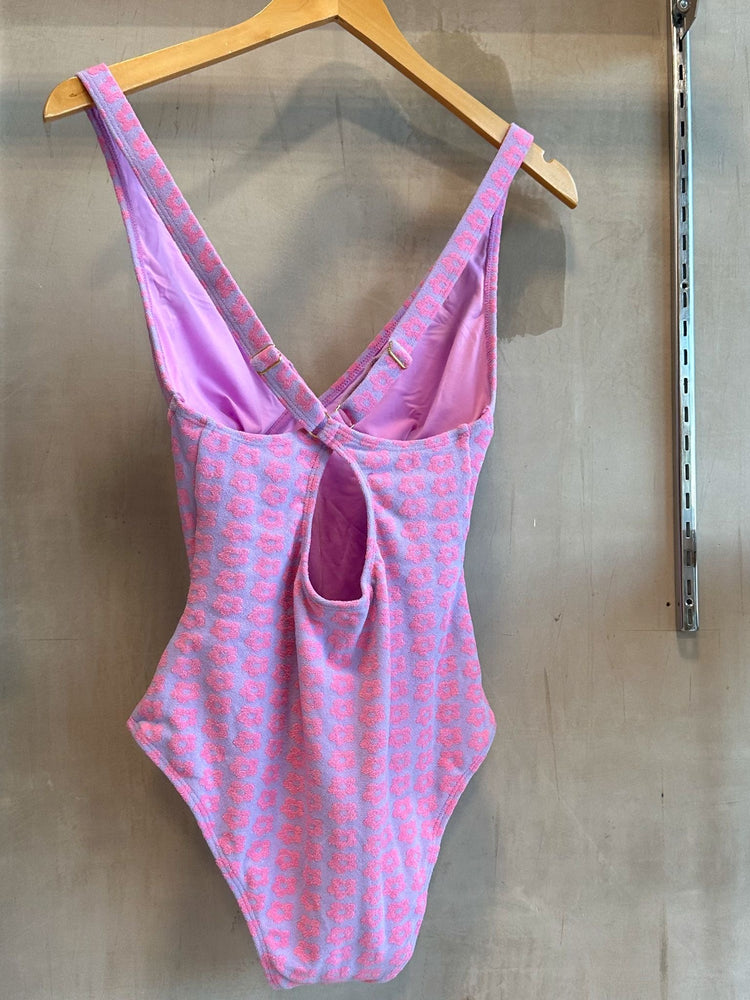 Lilac Floral One Piece Swimsuit