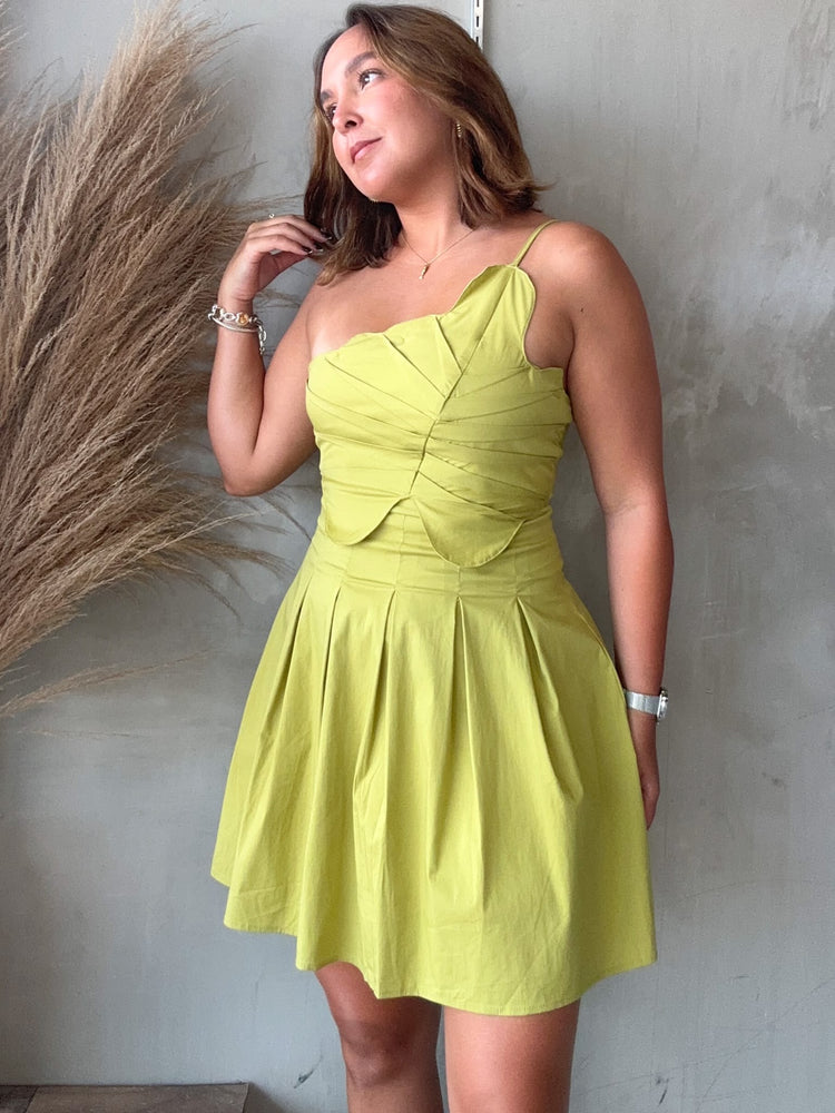 Danielle Leaf Detail Dress