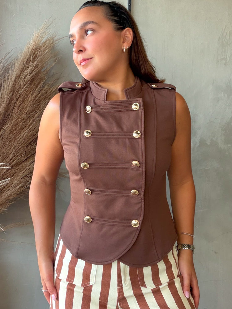 Chocolate Napoleon Vest