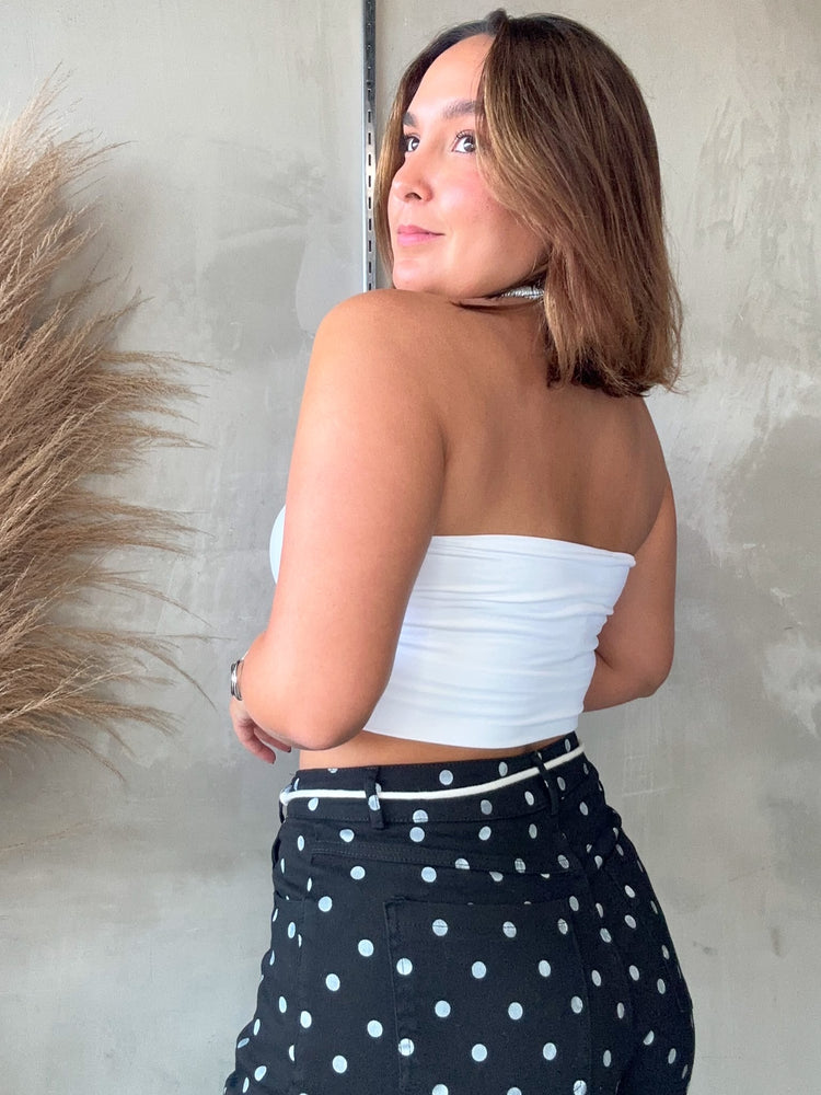 June White Tube Top