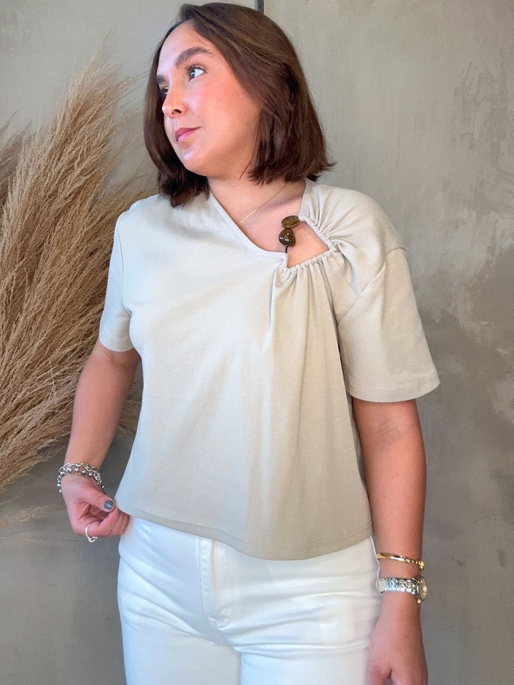 Joelle Stone Detailed Top