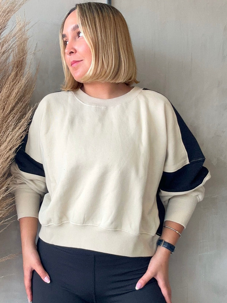 FINAL SALE - Noelle Contrast Sweater