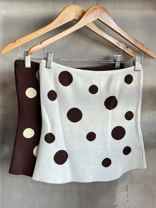 Jen White Polka Dots Top