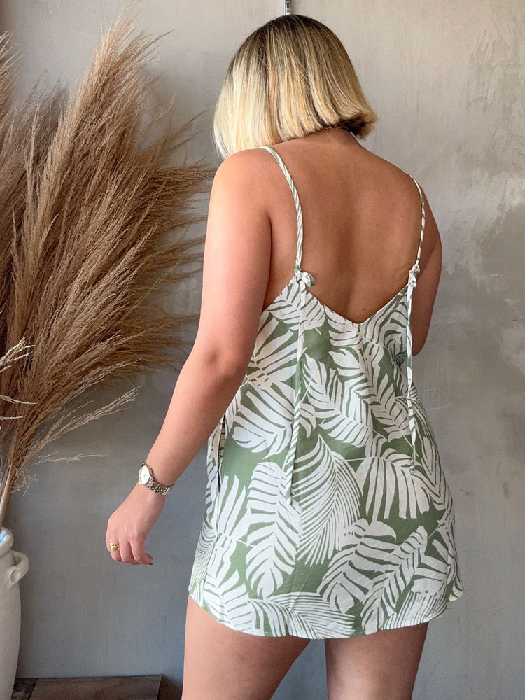 FINAL SALE - Leaf Mini Dress
