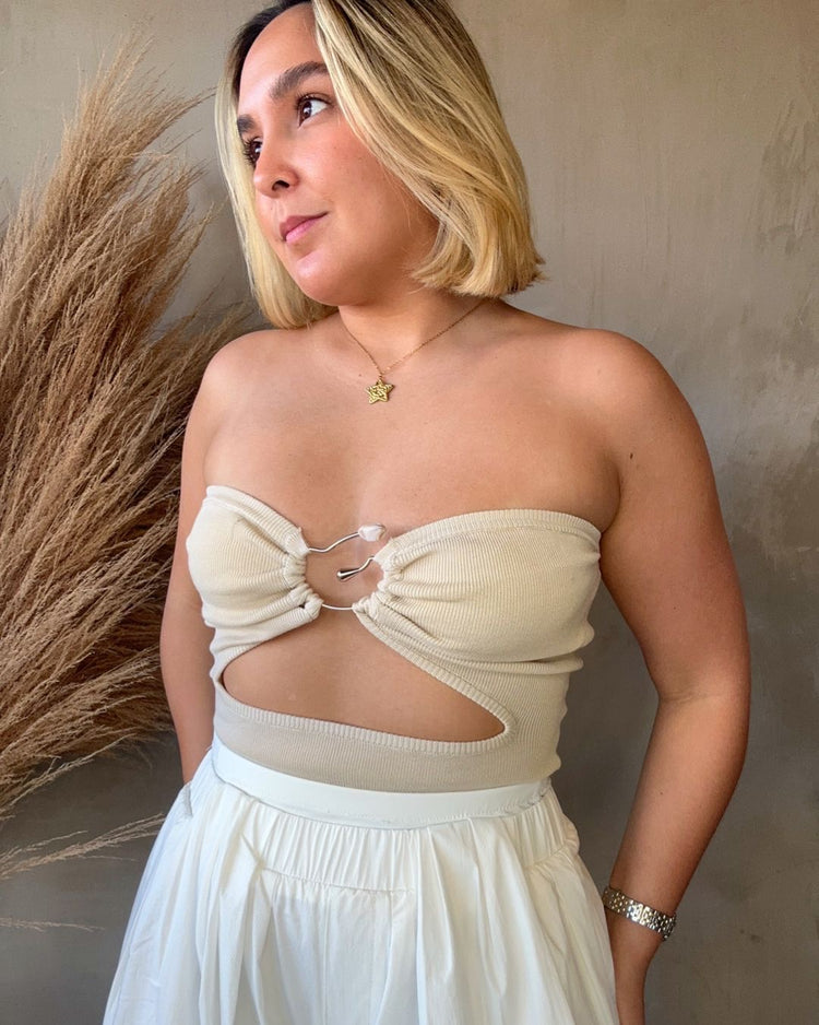 Hazel Nude Detailed Top