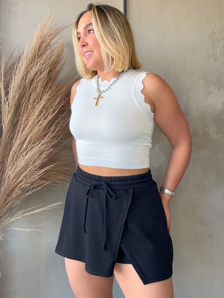 Karely Black Skort