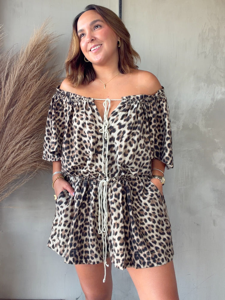 Alba Animal Print Romper
