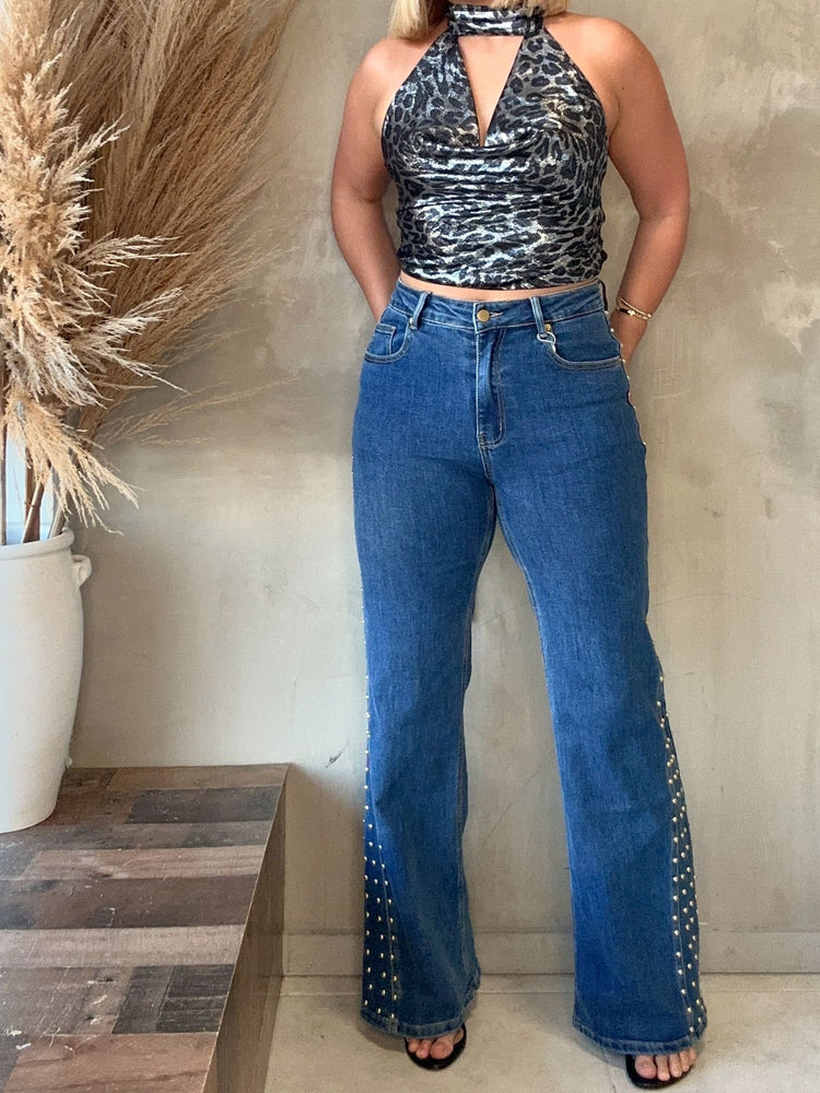 FINAL SALE - Lisa Studs Highwaistes Jean