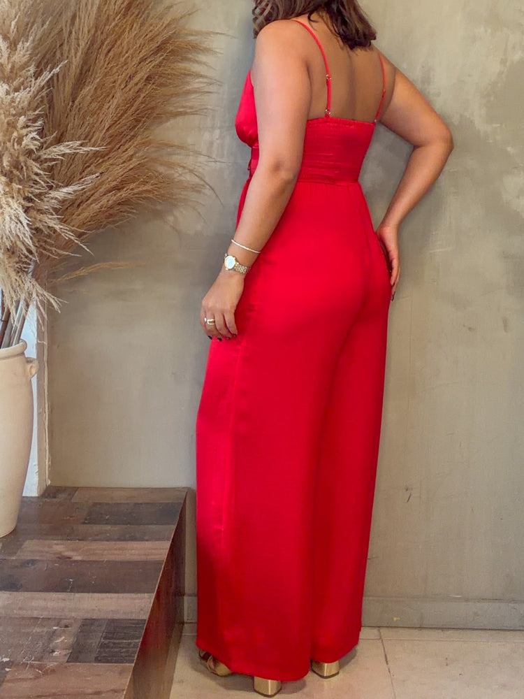 Scarlett Red Jumpsuit