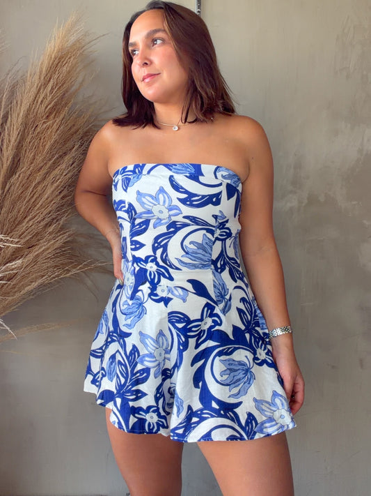 Fabiola Printed Romper