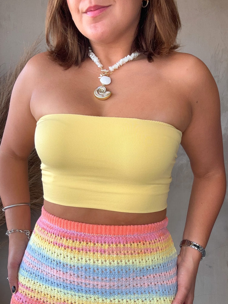 June Yellow Tube Top