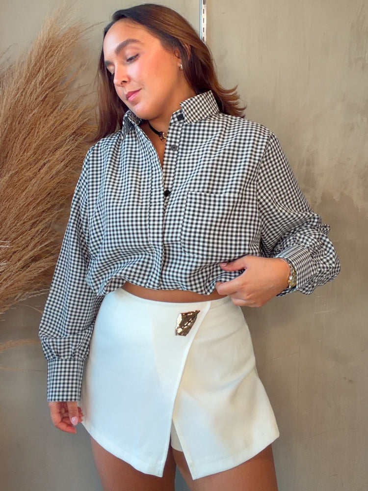 Linda Gingham Blouse