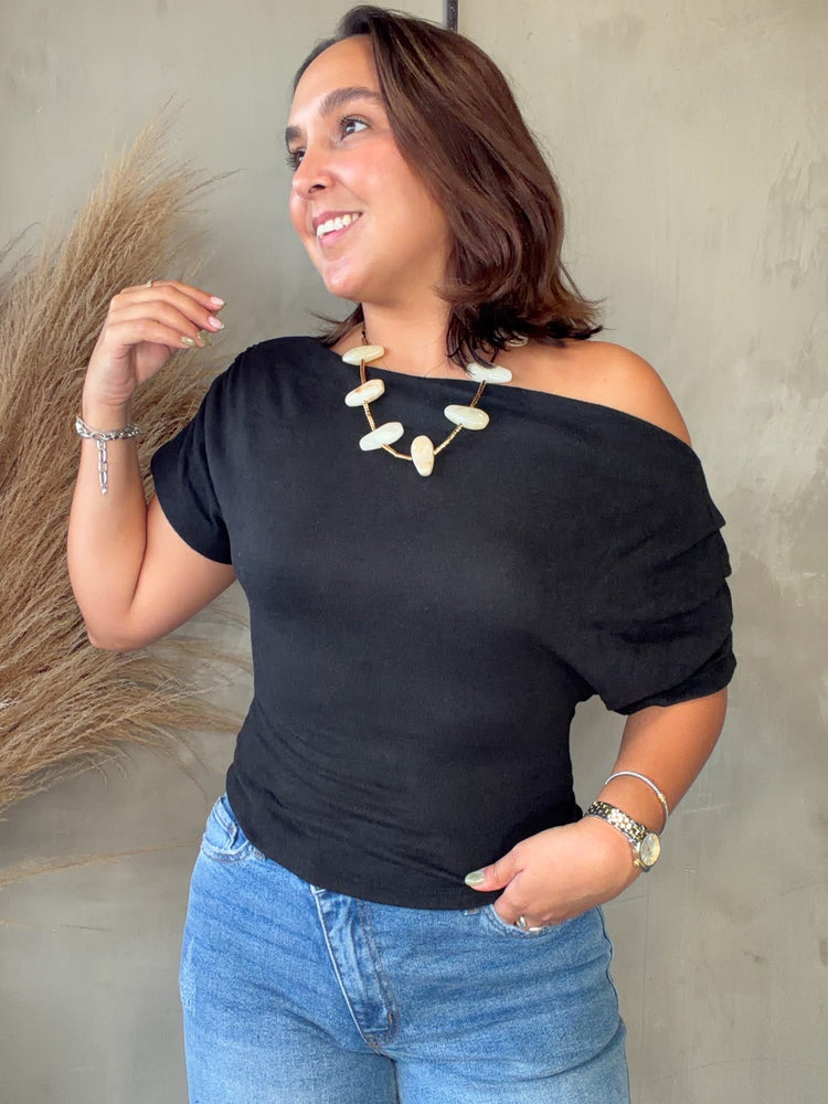 Simone Black Top