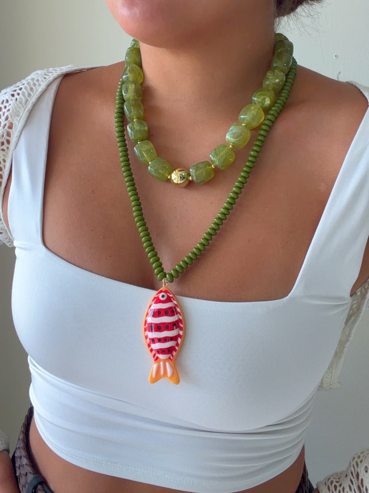 Fish Beads Necklace