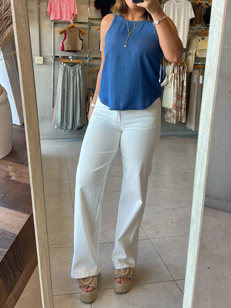 Mariana Denim Top