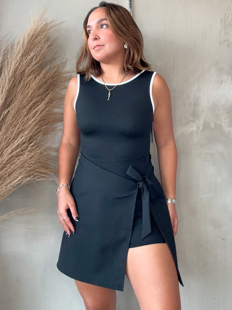 Natalia Black Active Romper