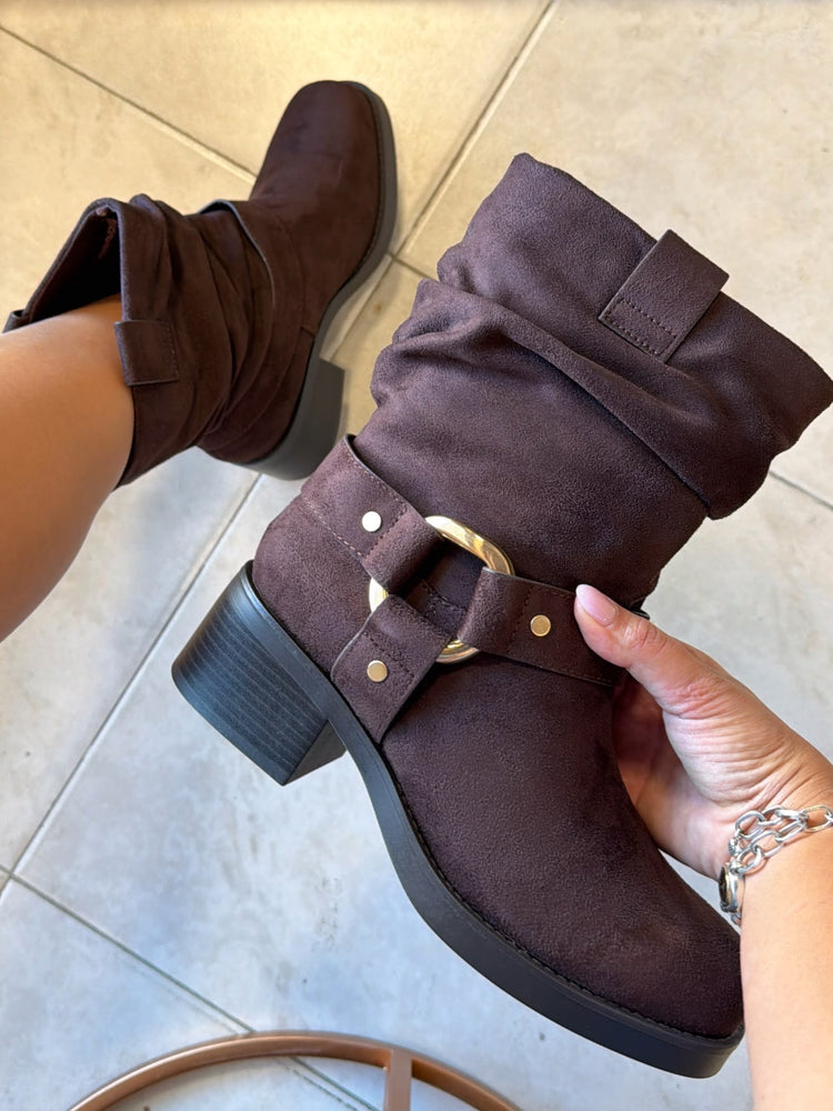 Chocolate Suede Boots
