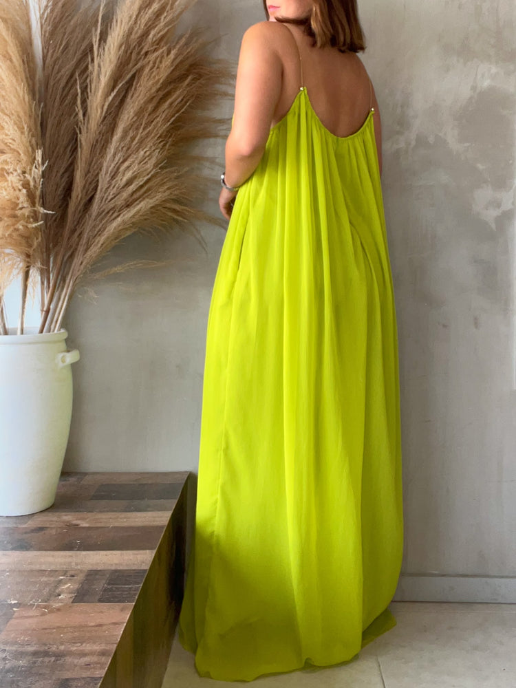 Lynette Lime Jumpsuit
