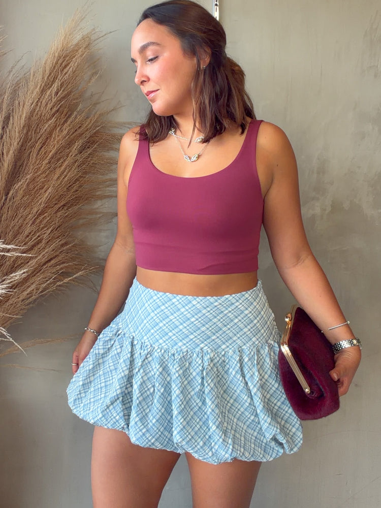 Rebecca Plaid Bubble Skirt