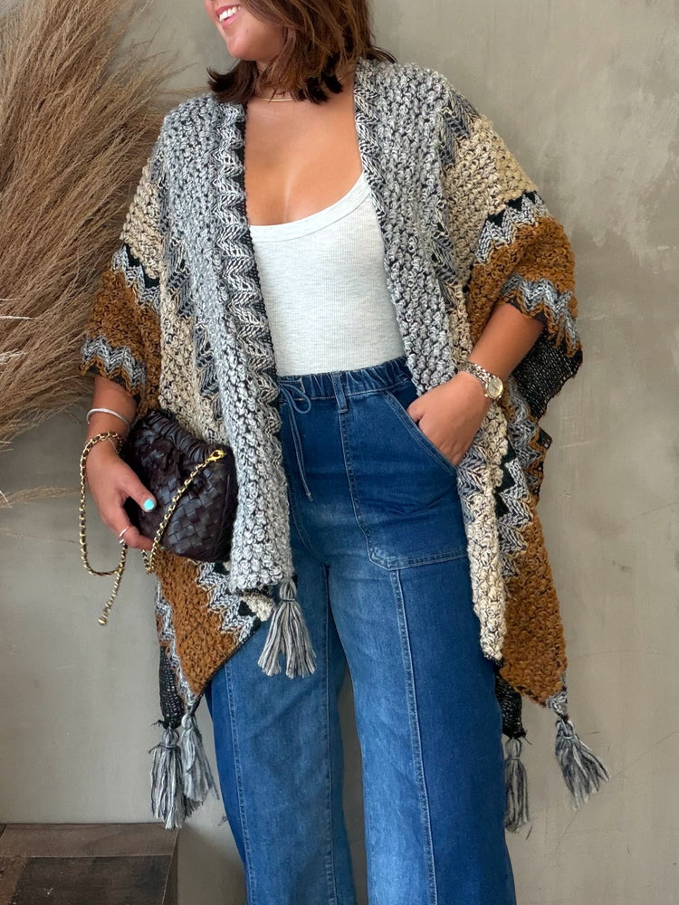 Gia Grey/Coffee Cardigan