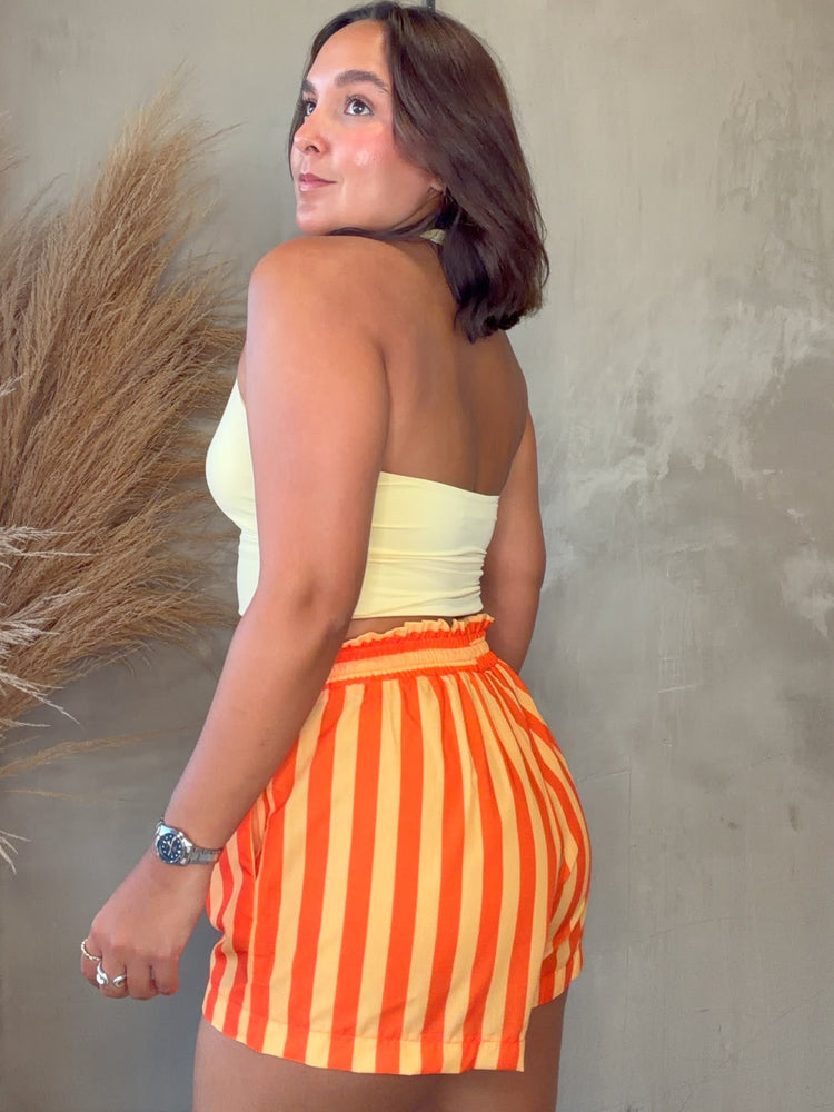 Nina Yellow Halter Top