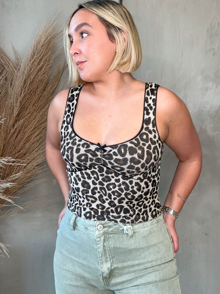 FINAL SALE - Bianca Leopard Top