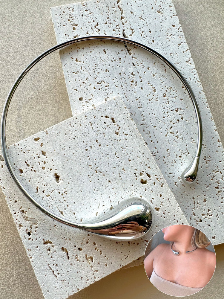 Drop Steel Necklace