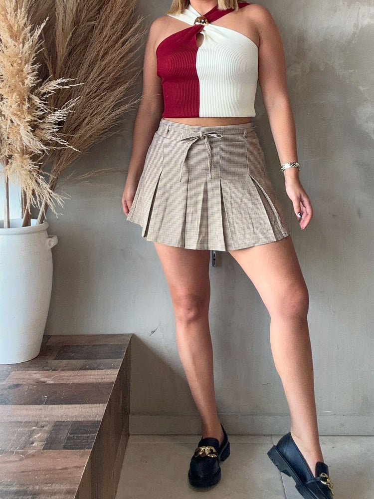 FINAL SALE - Martina Plaid Skort