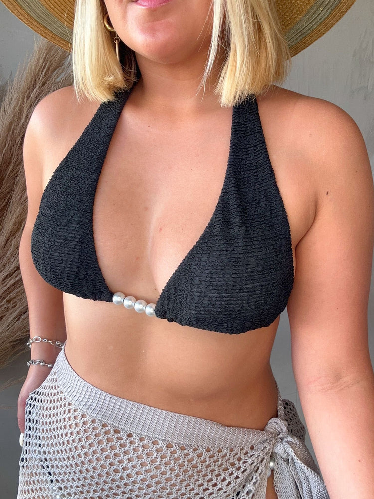 Pearl Detailed Two Piece Swimsuit