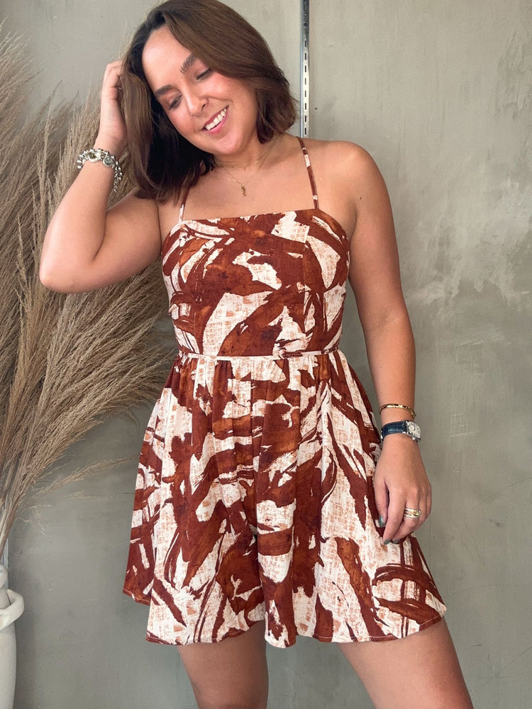 Leyra Printed Romper