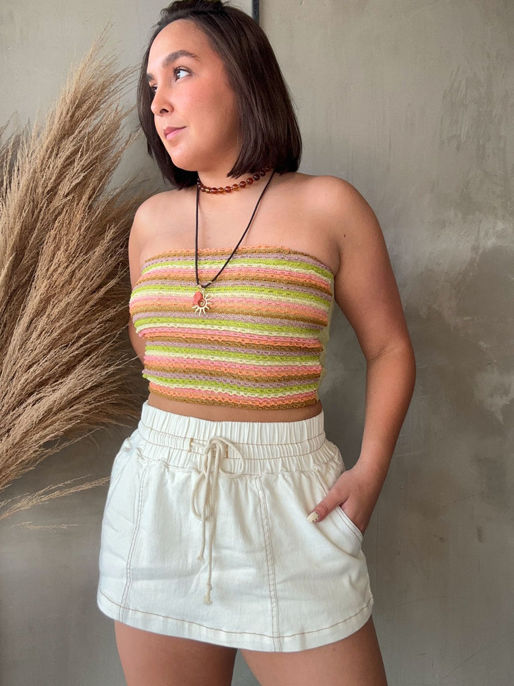 Stacy Lime Tube Top