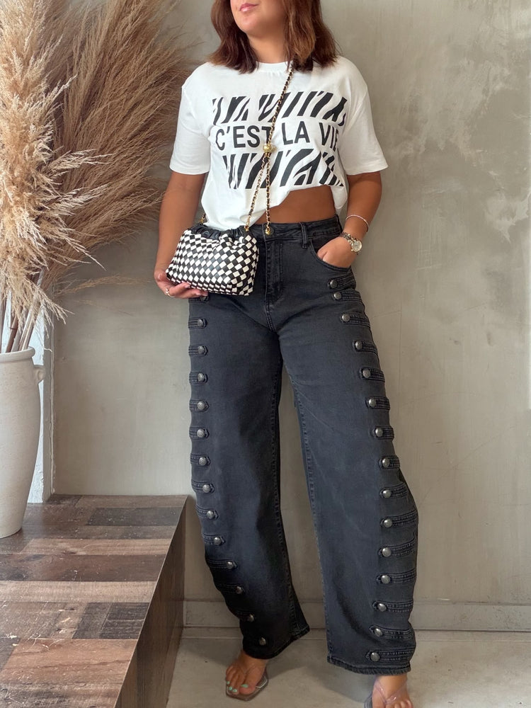 C’est La Vie Zebra Tee