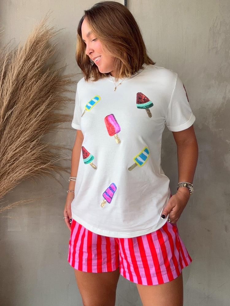 Popsicle Sequin Tee