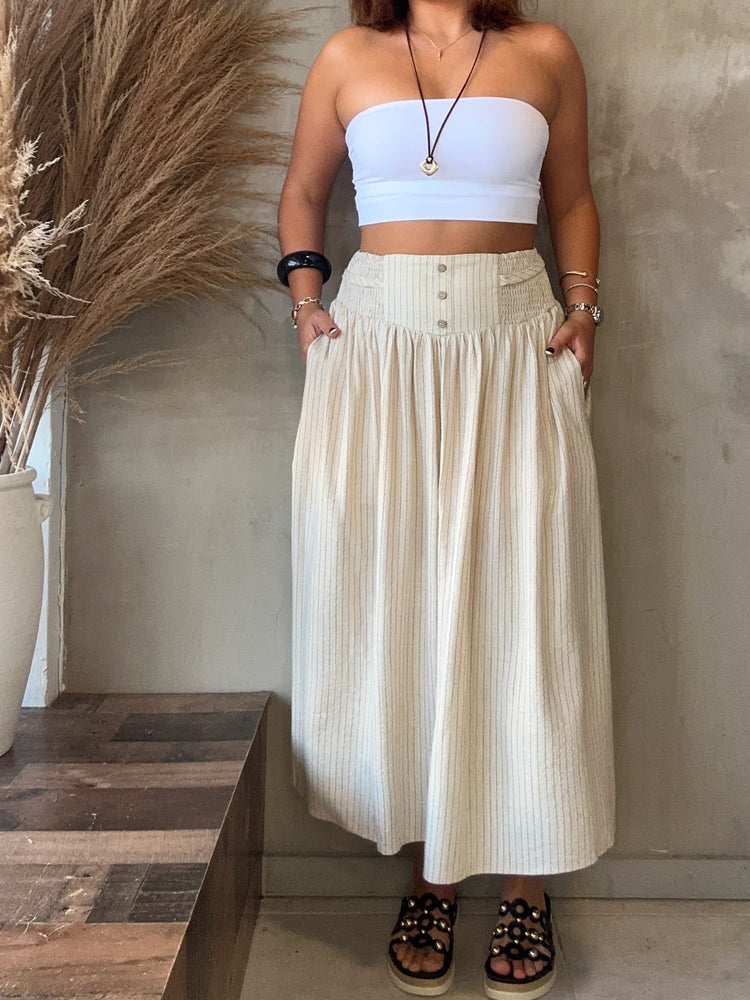 Katiana Striped Maxi Skirt