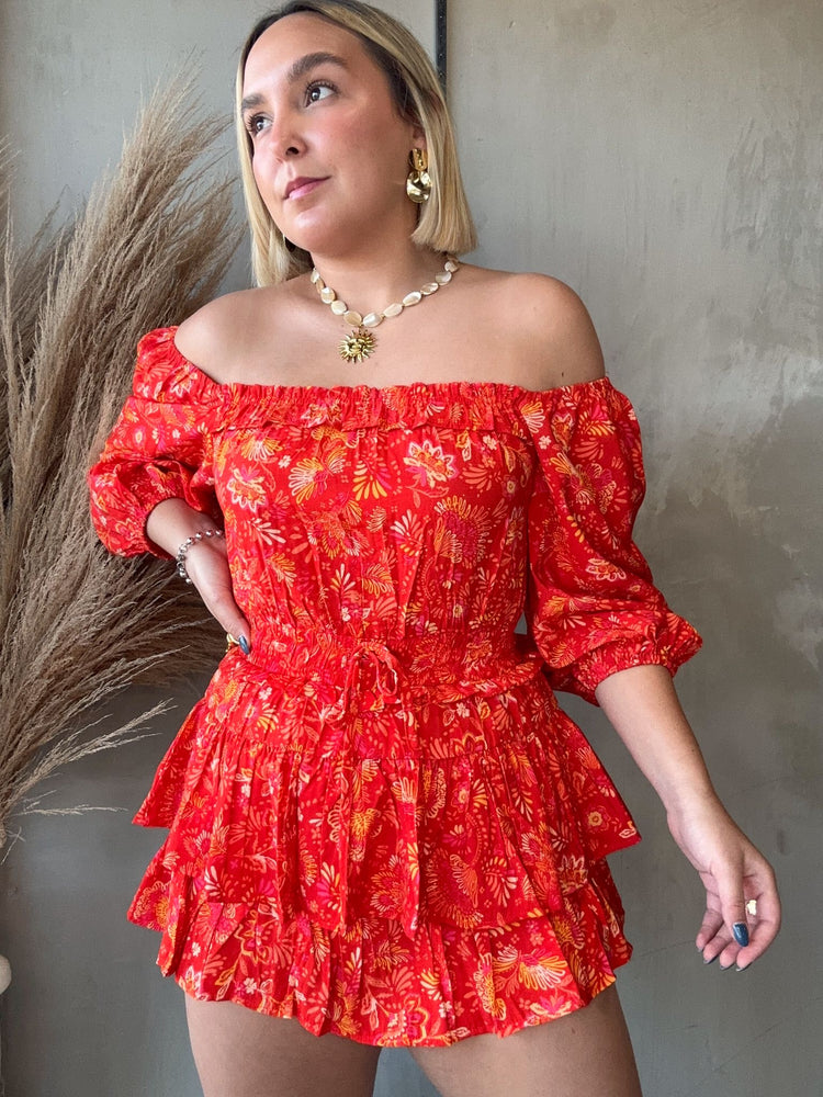FINAL SALE - Orange Romper