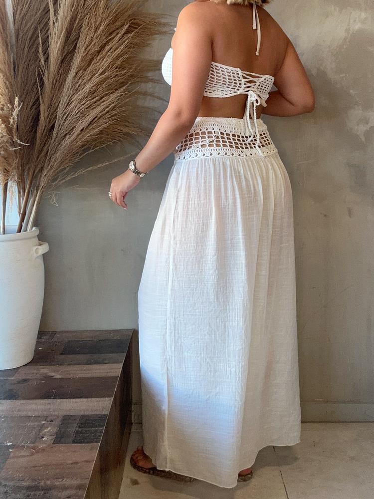 Amelia White Cover Up Set
