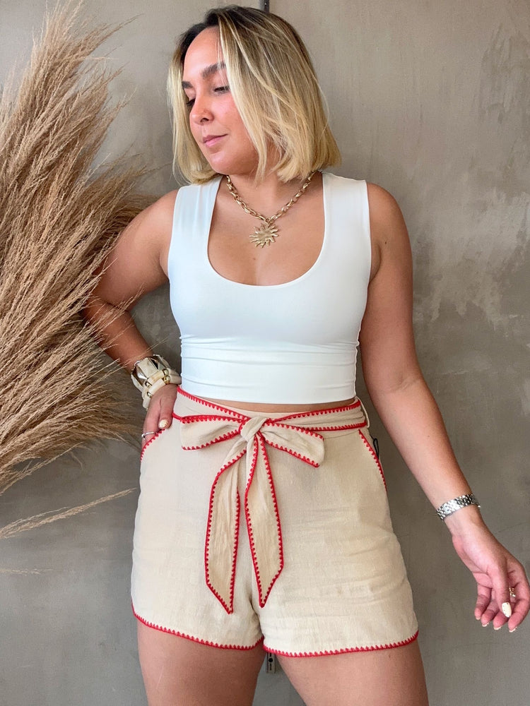 Parker Ivory Shorts