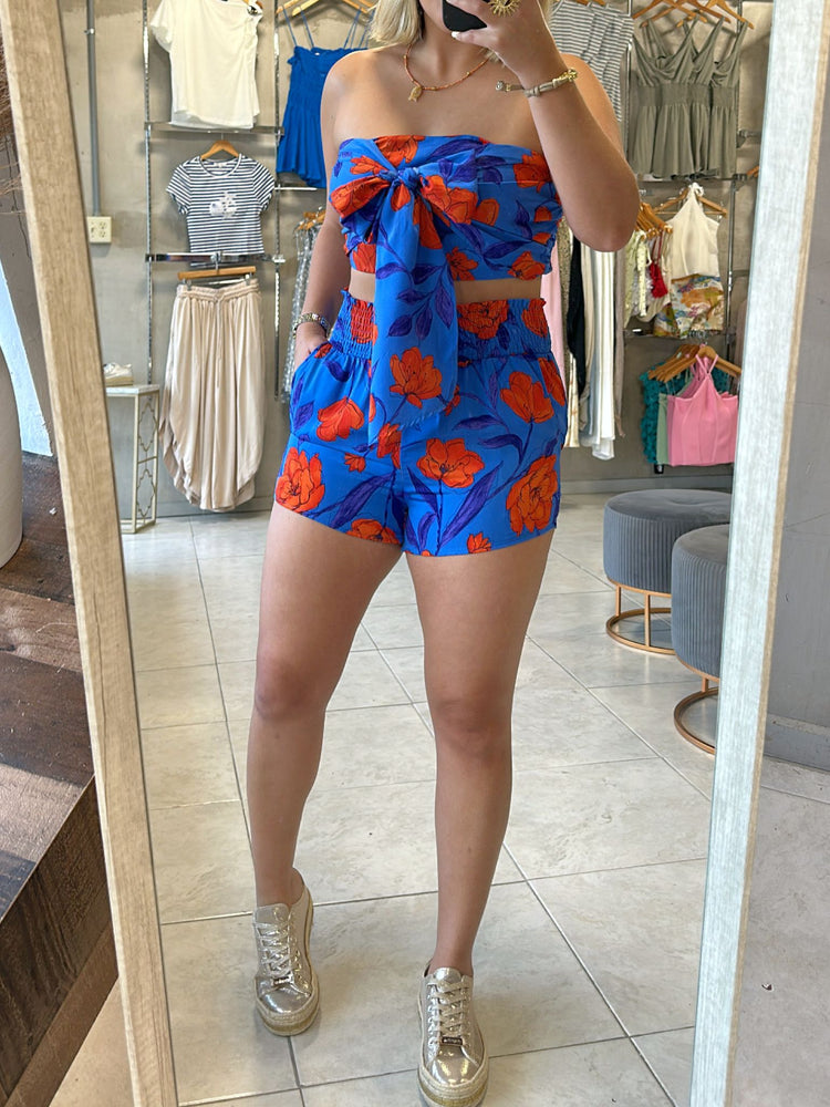 Amy Blue Floral Set