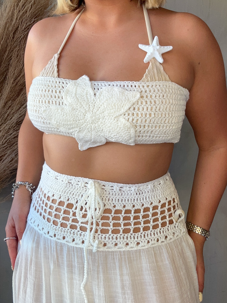 Amelia White Cover Up Set