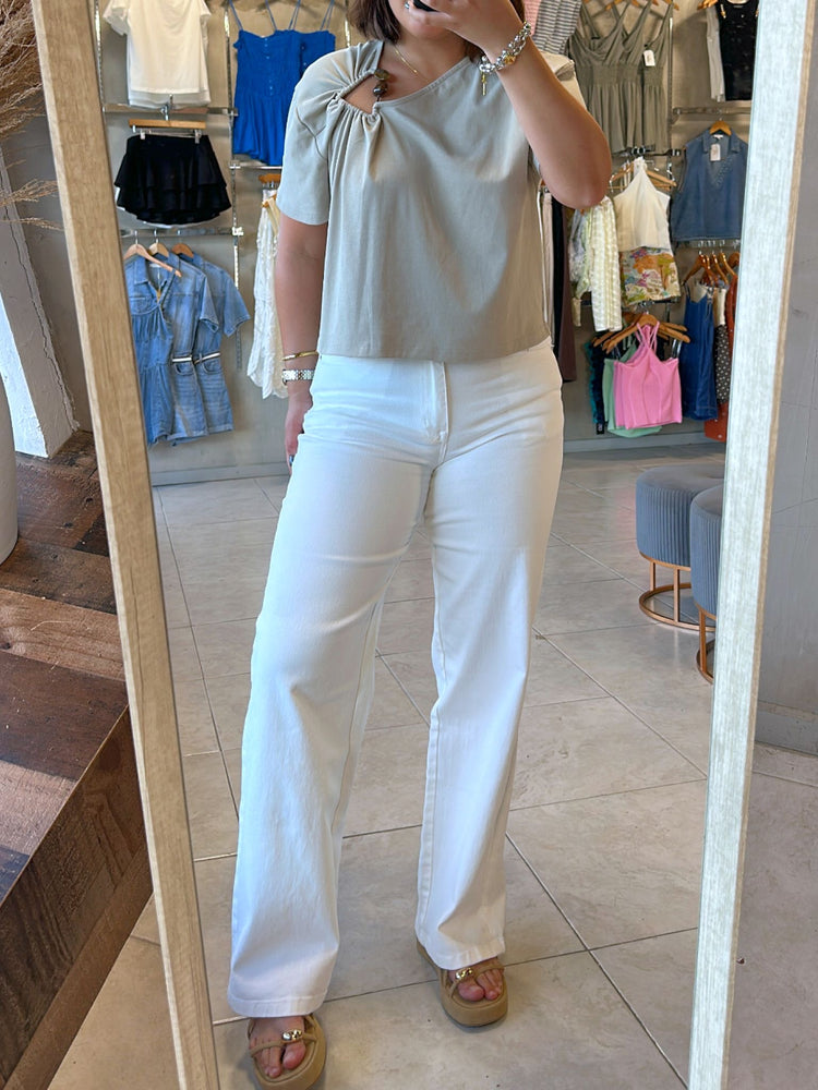 Joelle Stone Detailed Top