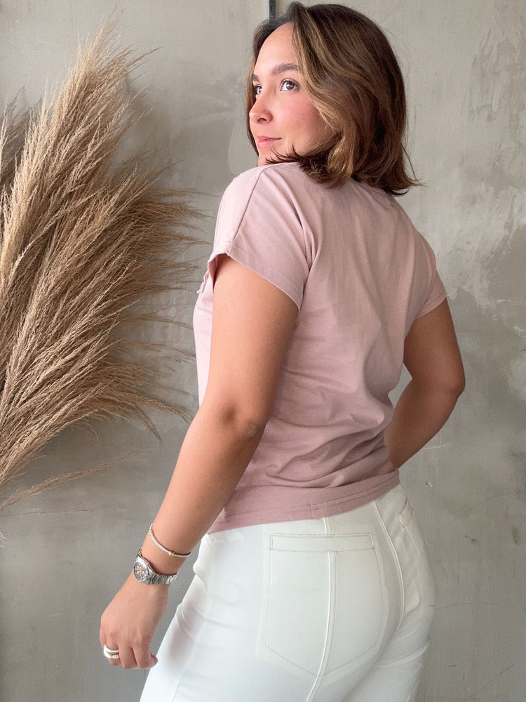 Leticia Mauve Floral Tee