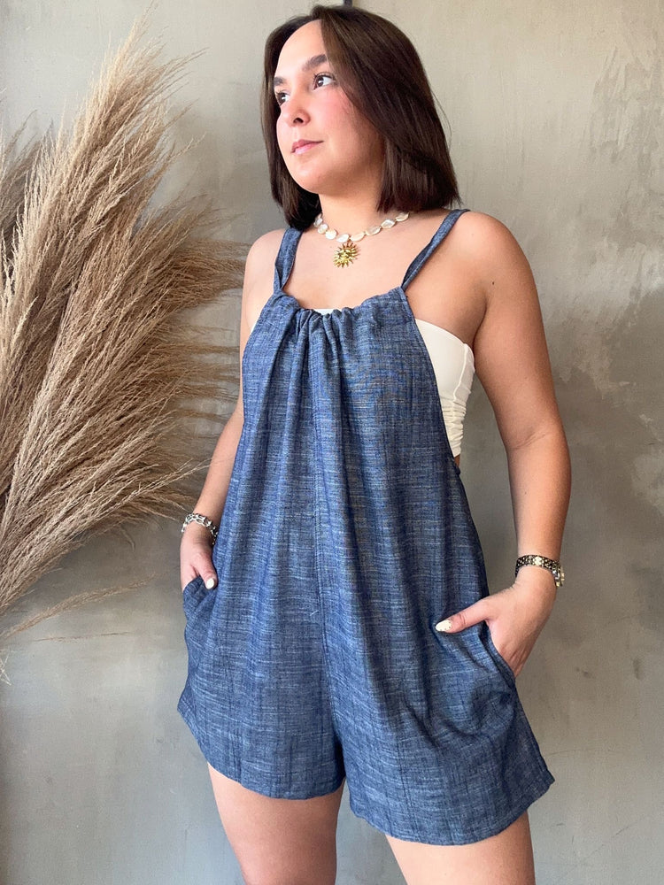 Gabrielle Denim Romper
