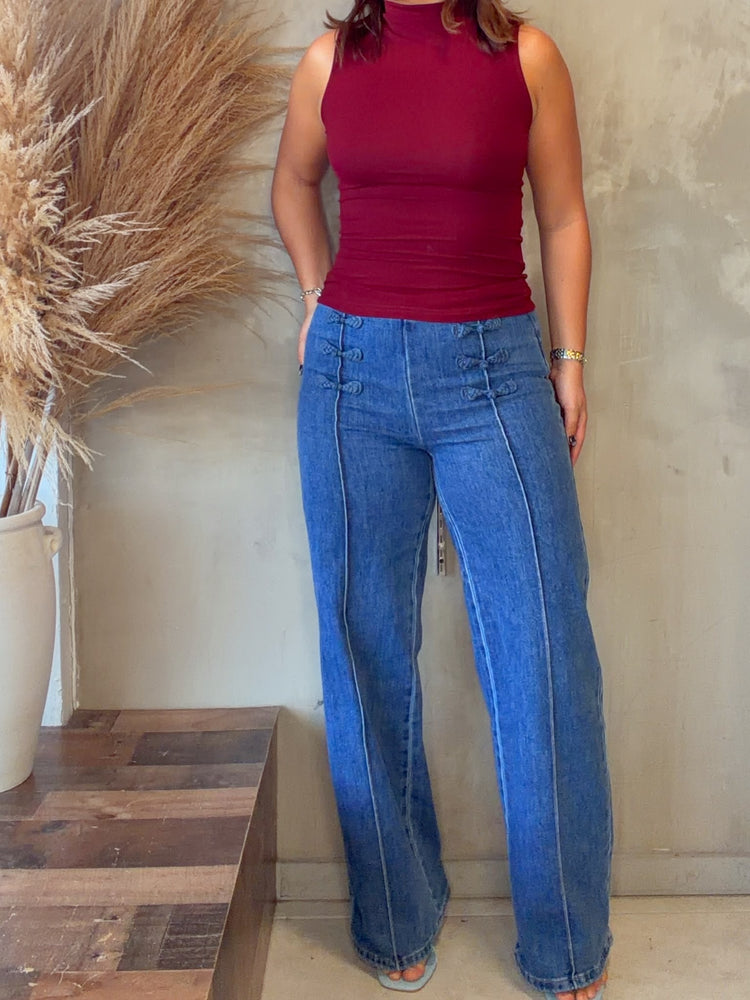 Isabelle Burgundy Top
